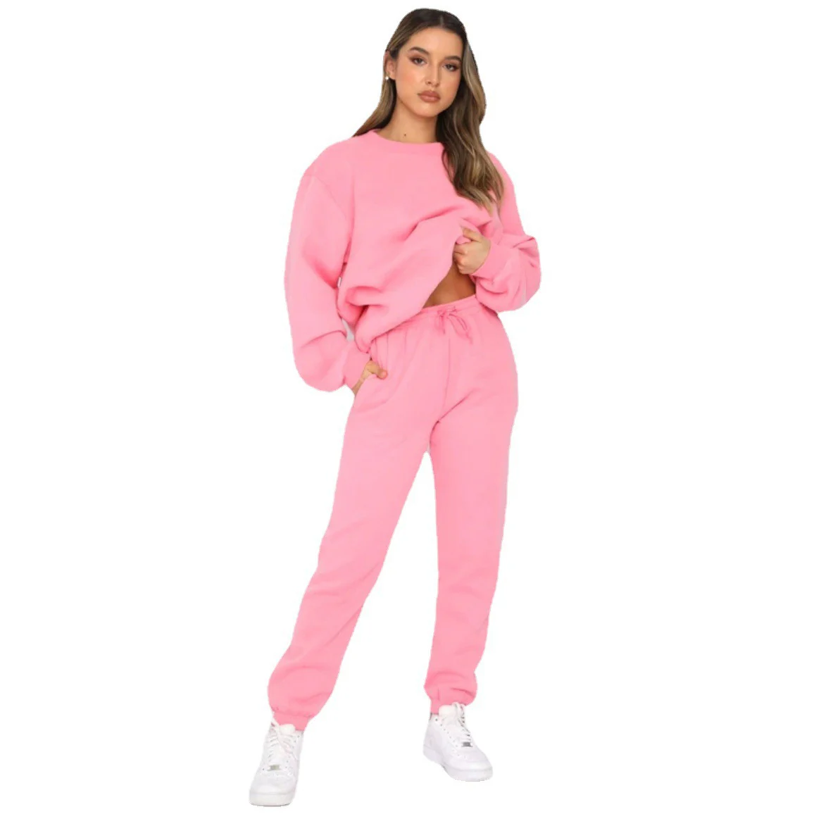 Damen bequeme Sweatshirt und Jogginghose Freizeitanzug Heidi-Mode - Image 3