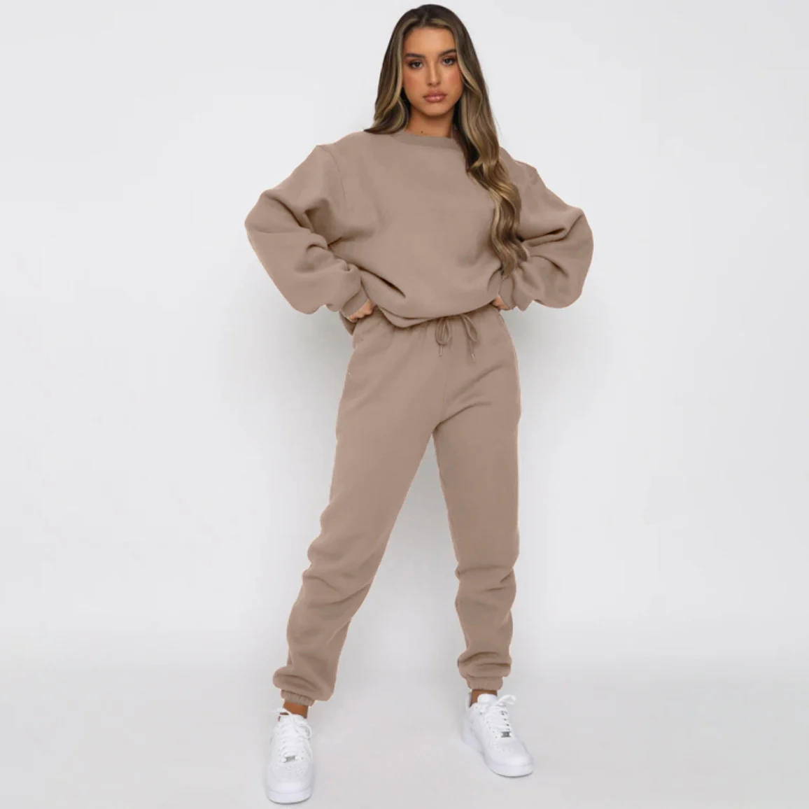 Damen bequeme Sweatshirt und Jogginghose Freizeitanzug Heidi-Mode - Image 5
