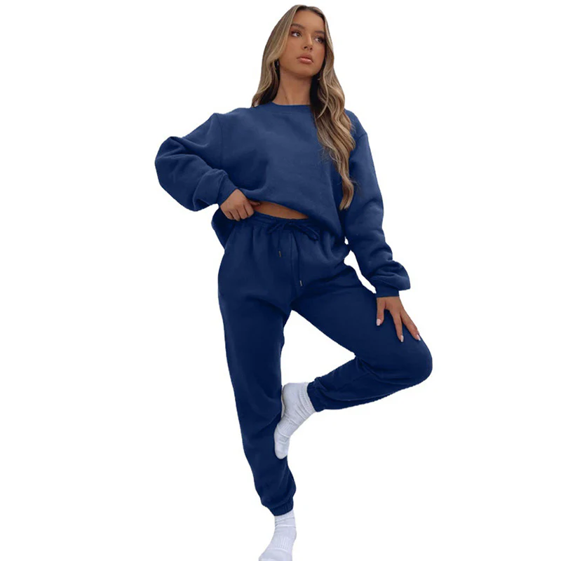 Damen bequeme Sweatshirt und Jogginghose Freizeitanzug Heidi-Mode - Image 9