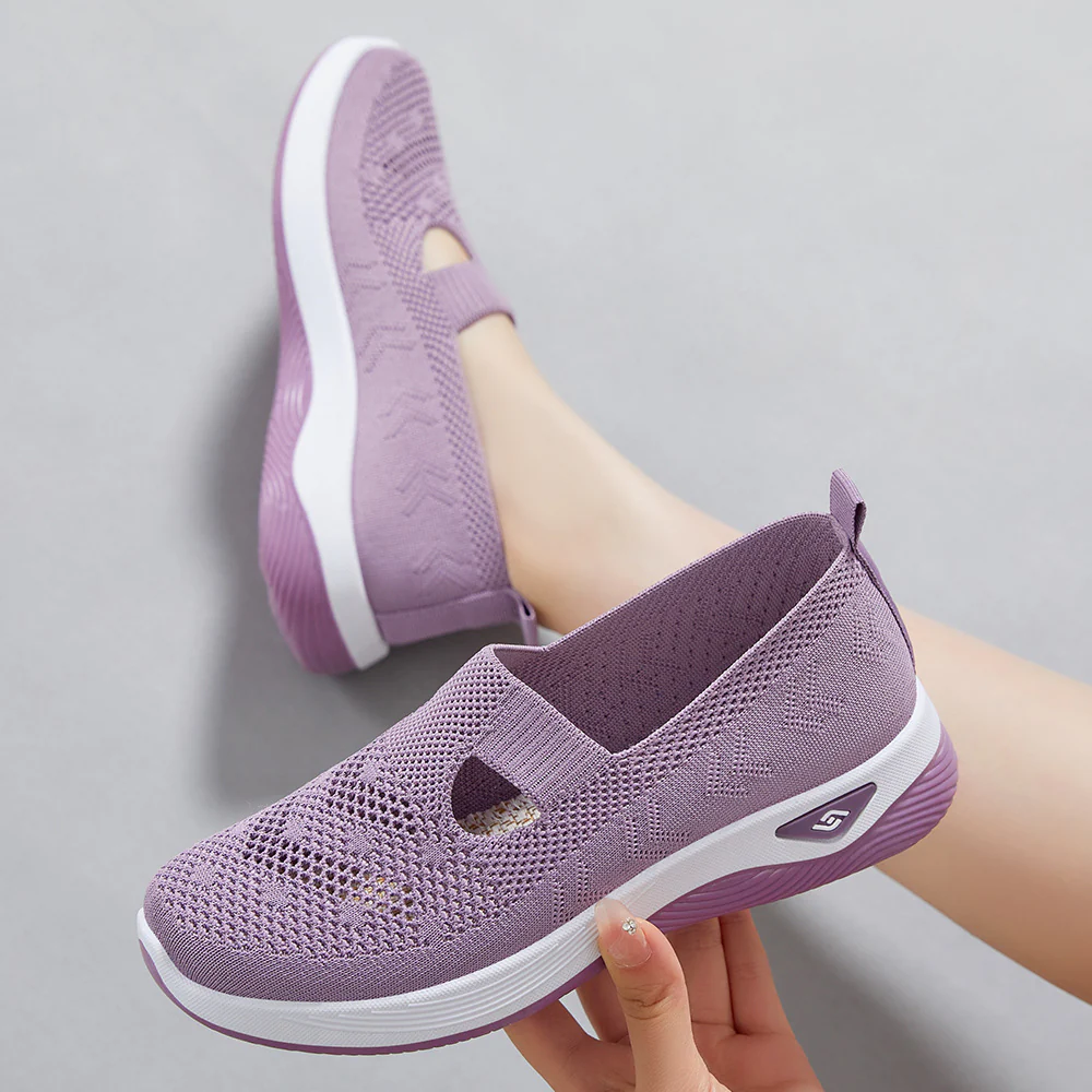 Damen Bequeme und atmungsaktive Knit-Slipper Heidi Mode - Image 3
