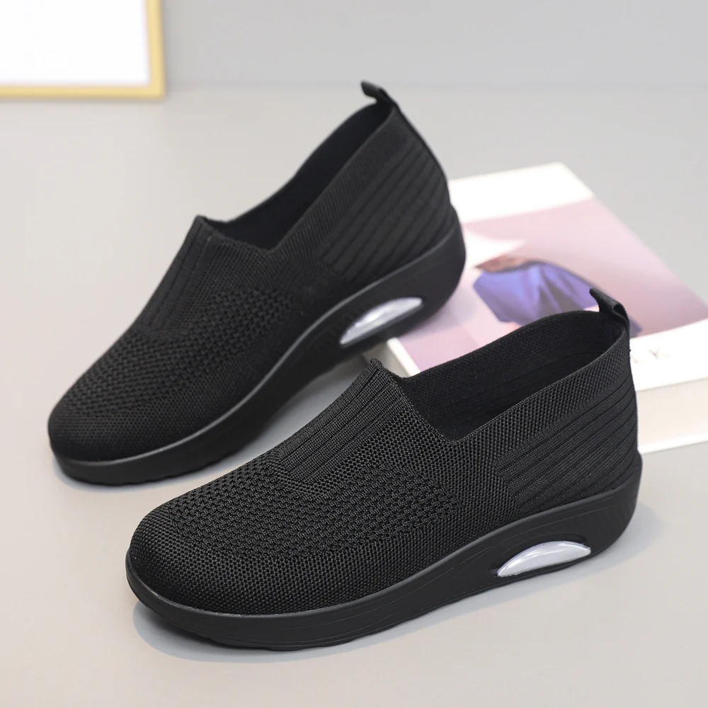 Damen Bequeme und luftige Slip-On Sneaker mit Dämpfungstechnologie Heidi Mode - Image 3
