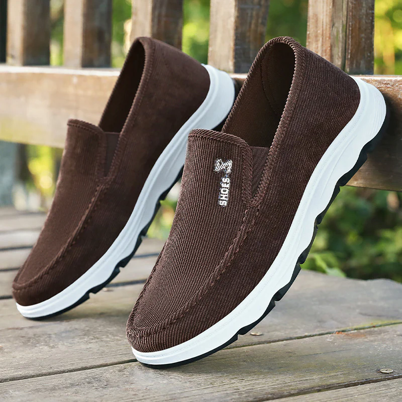 Damen Bequeme und modische Slip-On Sneakers mit rutschfester Sohle Heidi Mode