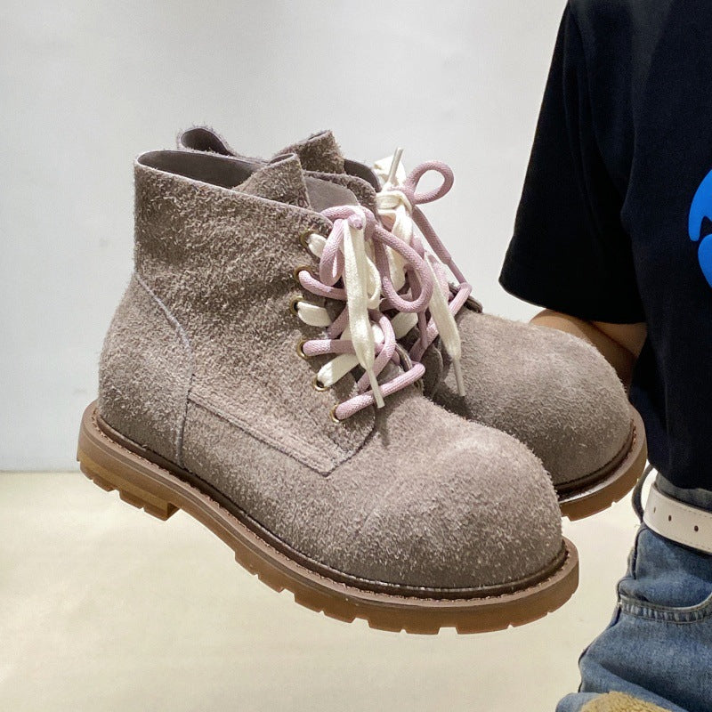 Damen bequeme und stilvolle Chelsea Boots mit trendy Schnürung Heidi Mode - Image 6