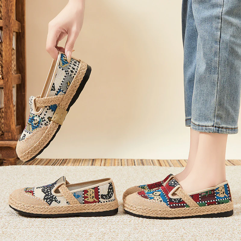 Damen bequeme und stilvolle Clogs mit buntem Muster Heidi Mode - Image 3