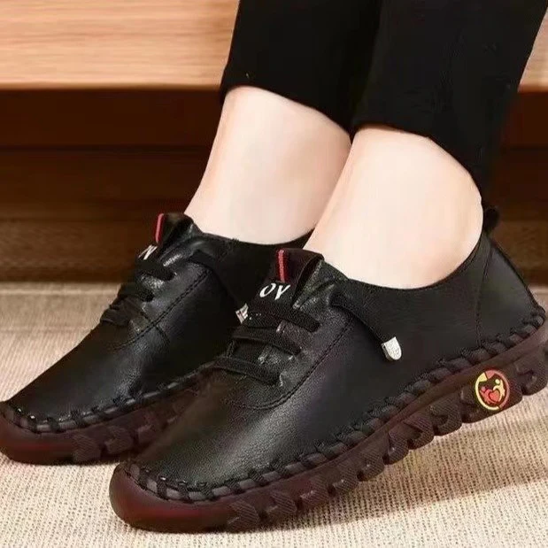 Damen Bequeme und stilvolle Freizeit-Schuhe mit elastischem Schnürsystem Heidi Mode
