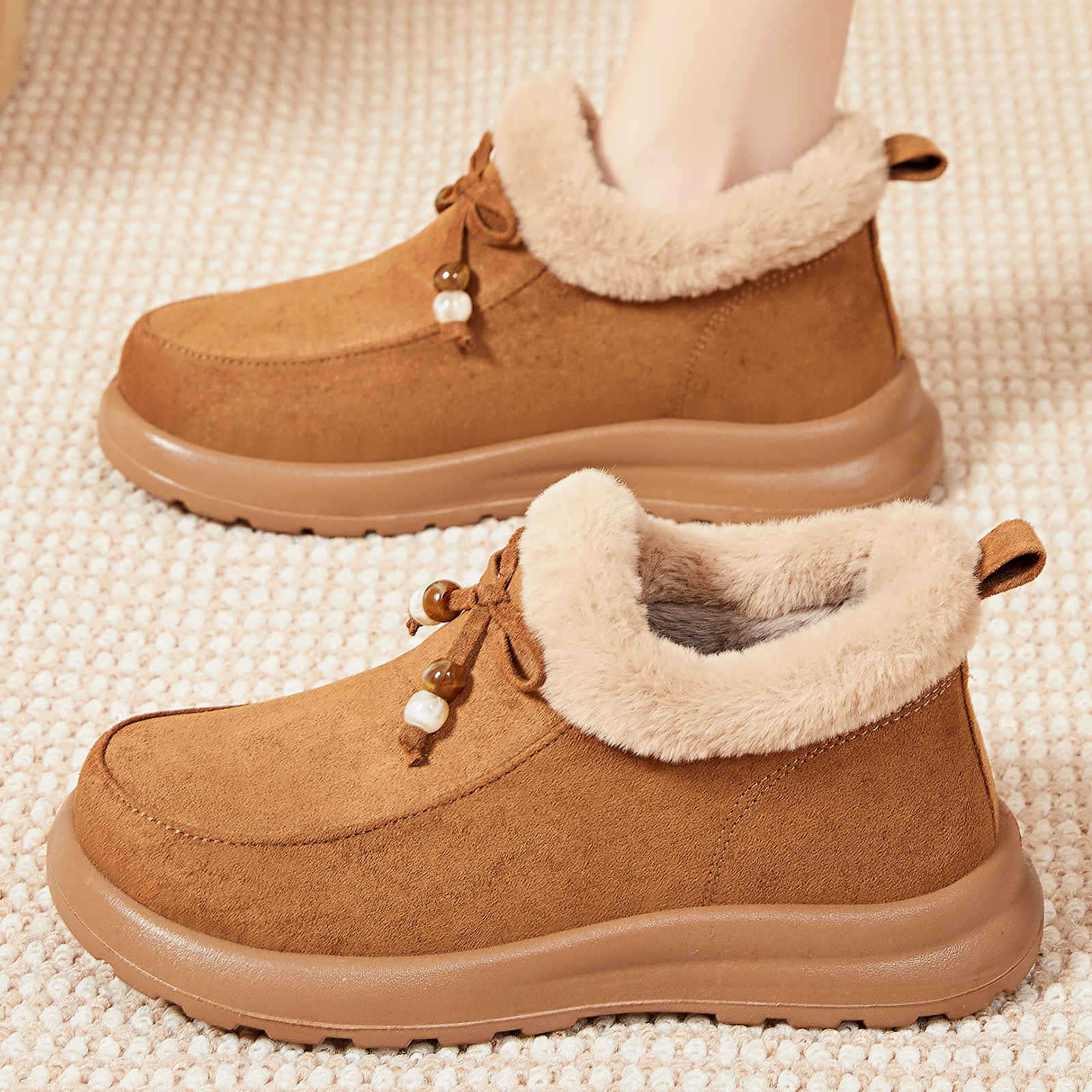 Damen bequeme und warme Hüttenschuhe mit kuscheligem Innenfutter Heidi Mode - Image 2