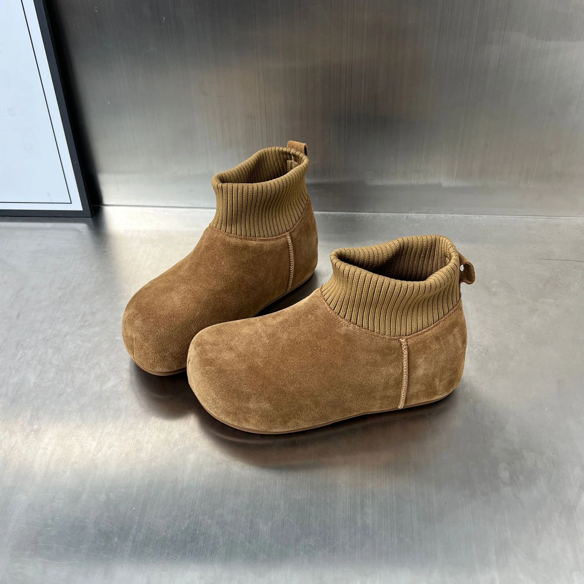 Damen Bequeme Winterboots mit elastischem Kragen und weichem Innenfutter Heidi Mode