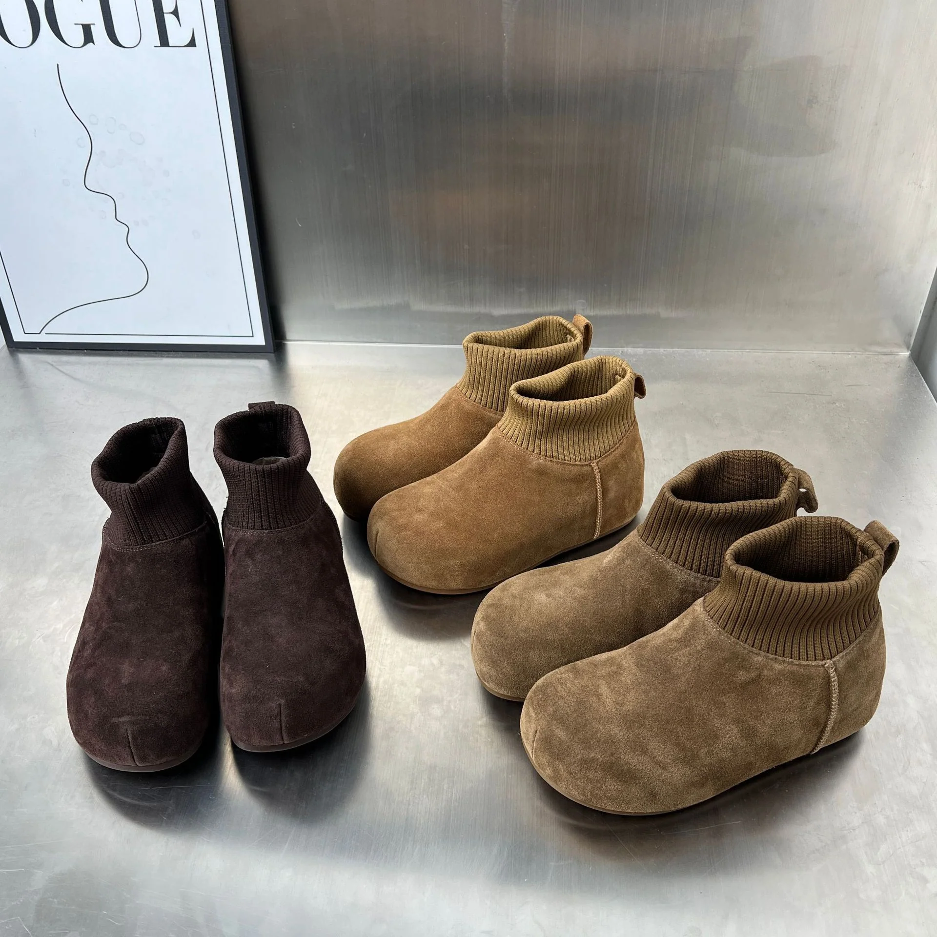Damen Bequeme Winterboots mit elastischem Kragen und weichem Innenfutter Heidi Mode - Image 3
