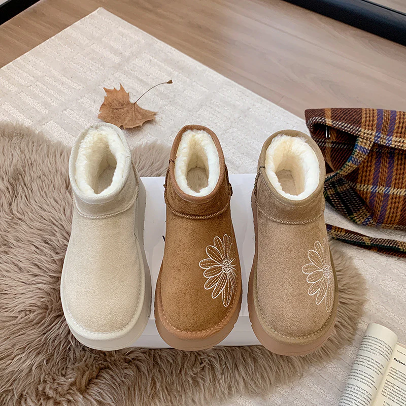 Damen bequeme Winterboots mit ergonomischem Innenfutter und rutschfester Sohle Heidi Mode
