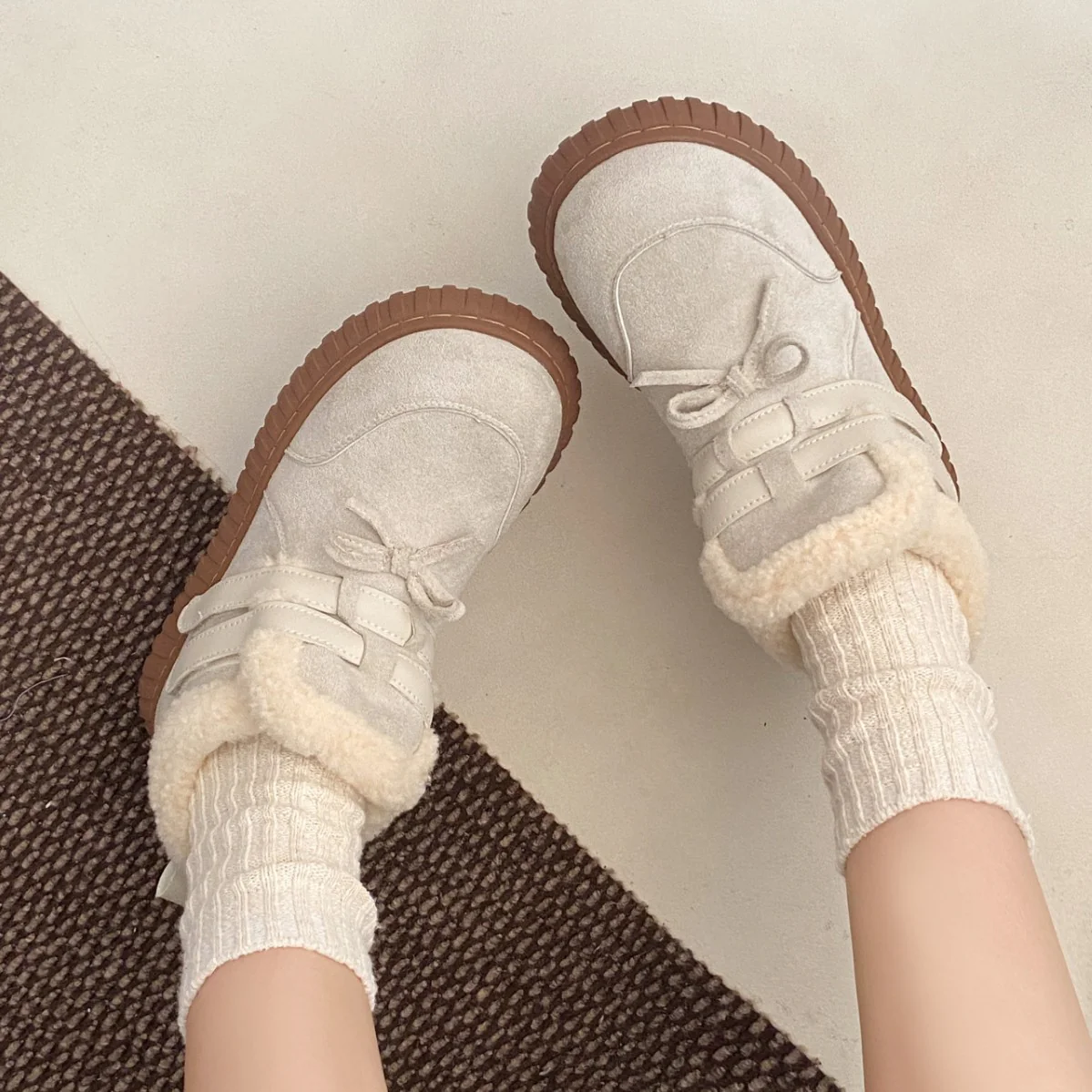 Damen Bequeme Winterboots mit weichem Kunstfellkragen und rutschfester Sohle Heidi Mode - Image 2