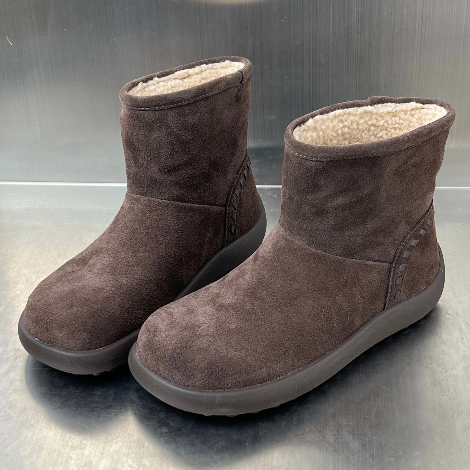 Damen bequeme Winterstiefel aus hochwertigem Wildleder mit kuscheligem Innenfutter Heidi Mode - Image 6