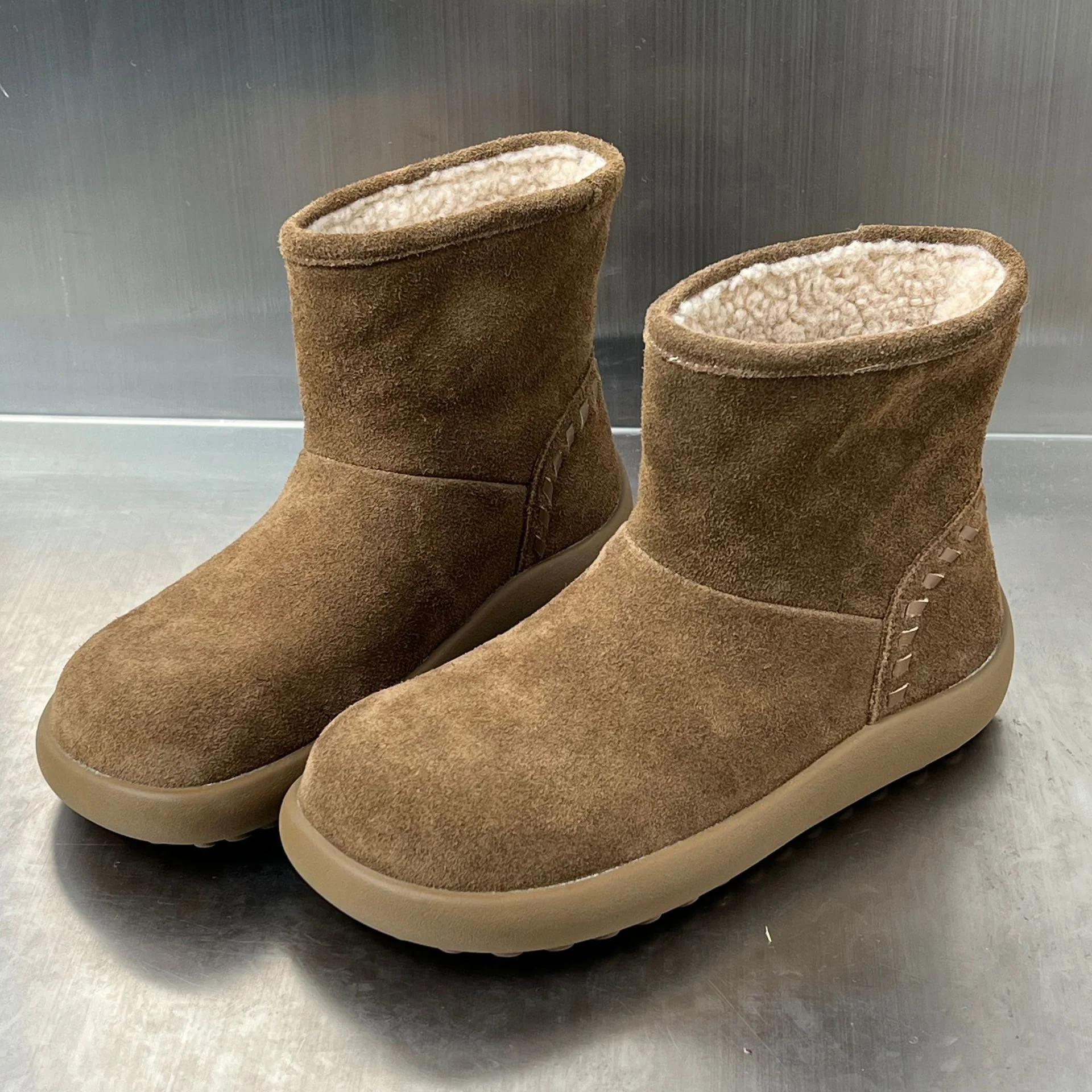 Damen bequeme Winterstiefel aus hochwertigem Wildleder mit kuscheligem Innenfutter Heidi Mode - Image 7