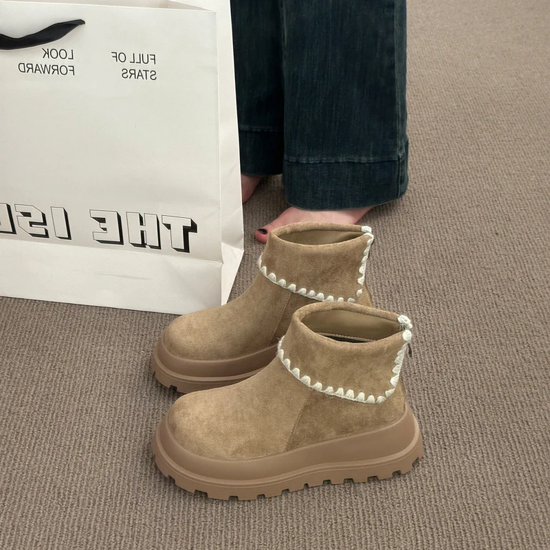 Damen bequeme Winterstiefel mit modischem Kragenabschluss Heidi Mode - Image 2