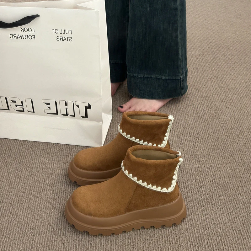 Damen bequeme Winterstiefel mit modischem Kragenabschluss Heidi Mode - Image 7