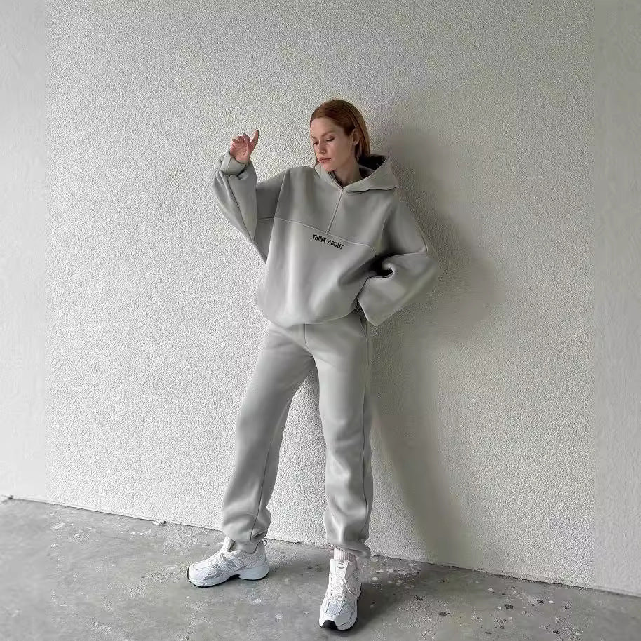 Damen Bequemer Hoodie mit Weitem Schnitt und Praktischen Kängurutaschen Heidi-Mode - Image 2