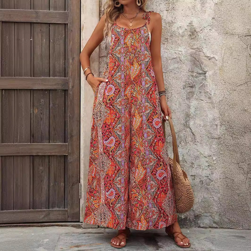 Damen Bequemes Maxikleid mit Auffälligem Muster Heidi-Mode - Image 2