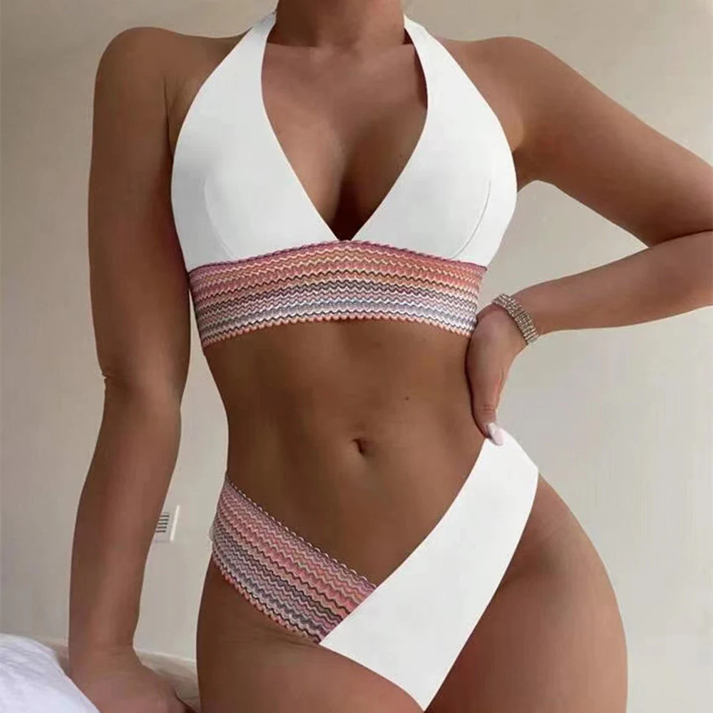 Heidi-Mode | Damen Bikini-Set mit Modernem Criss-Cross-Design und Hohem Beinausschnitt - Image 8