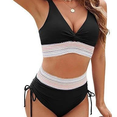Damen Bikini-Set mit Modischem Wickeloberteil und Hochgeschnittenen Unterteilen Heidi-Mode - Image 3