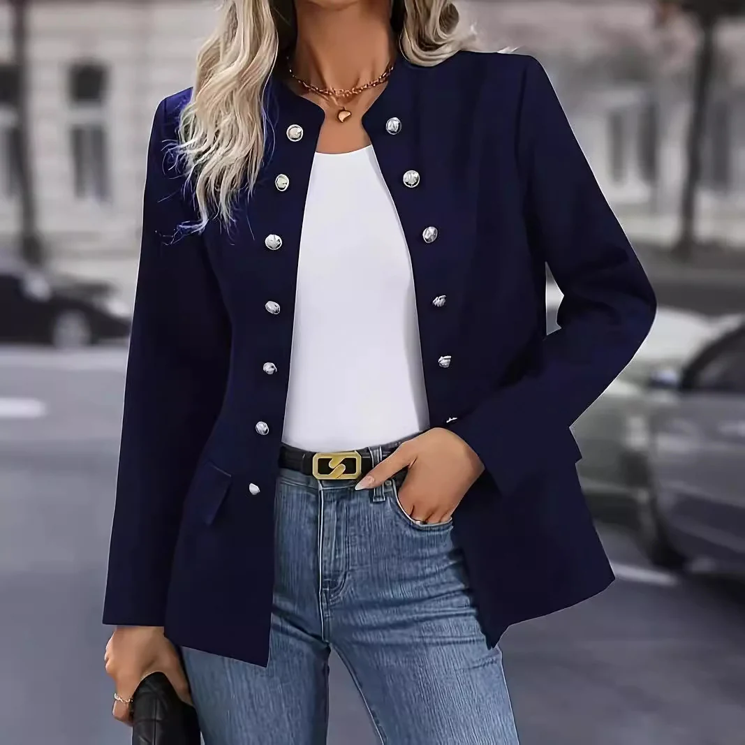 Damen Blazer mit stylishen Druckknöpfen und eleganter Passform Heidi-Mode - Image 3