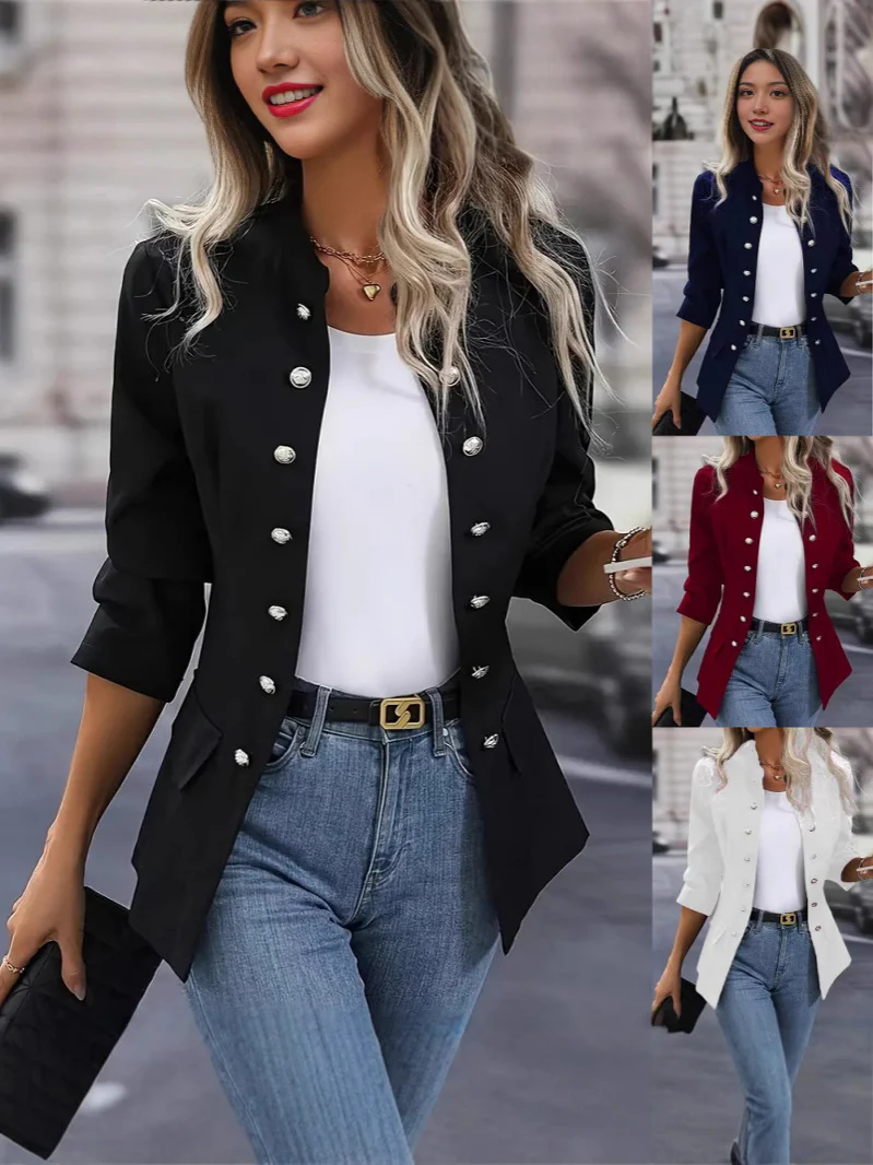 Damen Blazer mit stylishen Druckknöpfen und eleganter Passform Heidi-Mode - Image 6