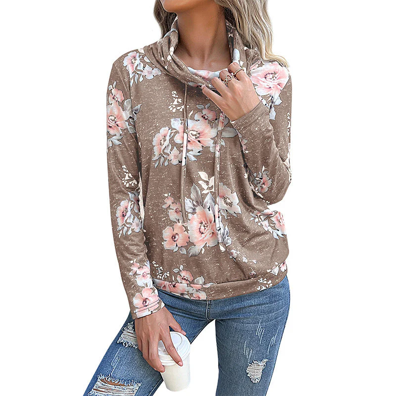 Damen Bluse mit Floralem Design und Modernem Hoody-Ausschnitt Heidi-Mode - Image 11