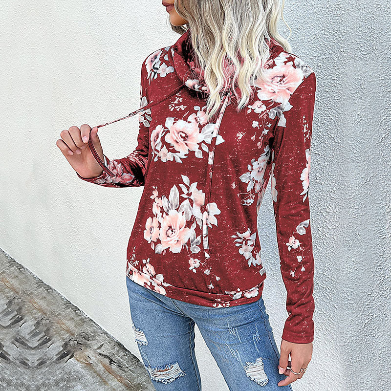 Damen Bluse mit Floralem Design und Modernem Hoody-Ausschnitt Heidi-Mode - Image 17
