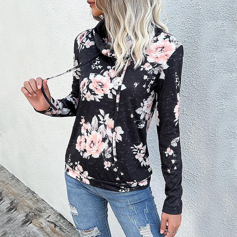 Damen Bluse mit Floralem Design und Modernem Hoody-Ausschnitt Heidi-Mode - Image 3