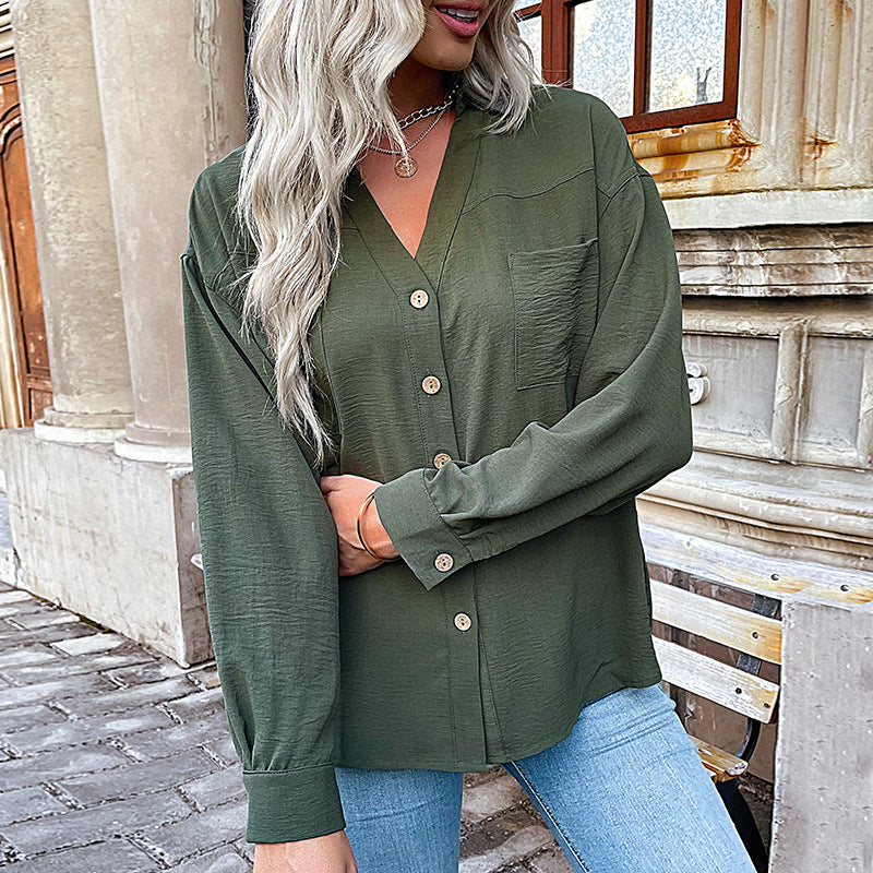 Damen Bluse mit Lässigem Schnitt und Dekorativen Knopfdetails Heidi-Mode - Image 6