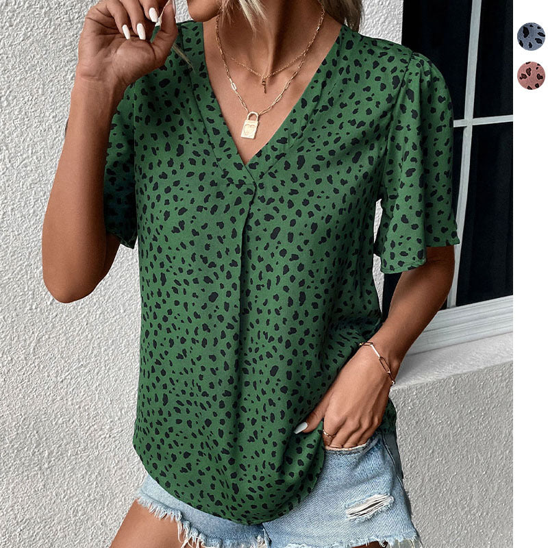 Damen Bluse mit Lockerem Schnitt und Voluminösen Ärmeln Heidi-Mode