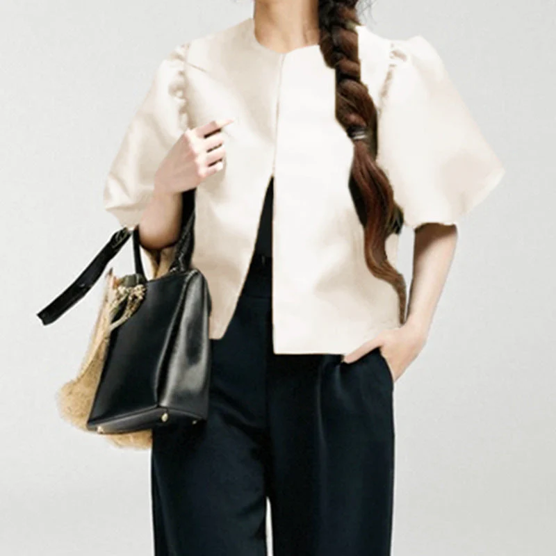 Damen Bluse mit Voluminösen Puffärmeln und Modernem Design Heidi-Mode - Image 5