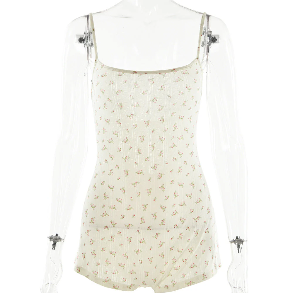 Damen Blütenmuster Spitzenbodysuit Heidi-Mode - Image 6