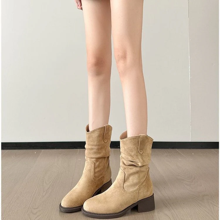 Damen Boots im Western-Stil mit elegantem Absatz Heidi Mode - Image 4