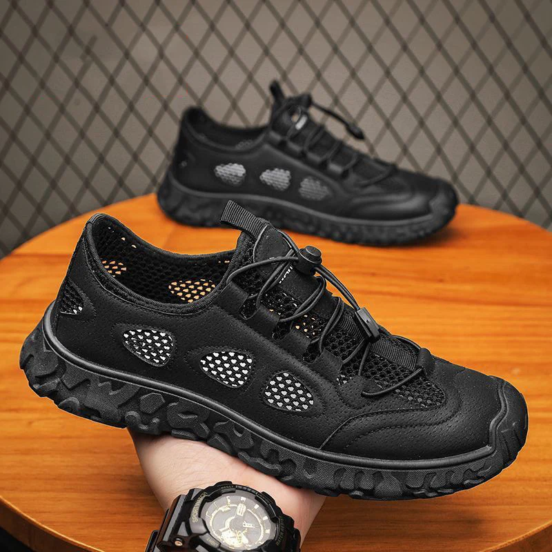 Damen Bungee-Sneaker mit atmungsaktivem Mesh-Obermaterial und rutschfester Sohle Heidi Mode - Image 2