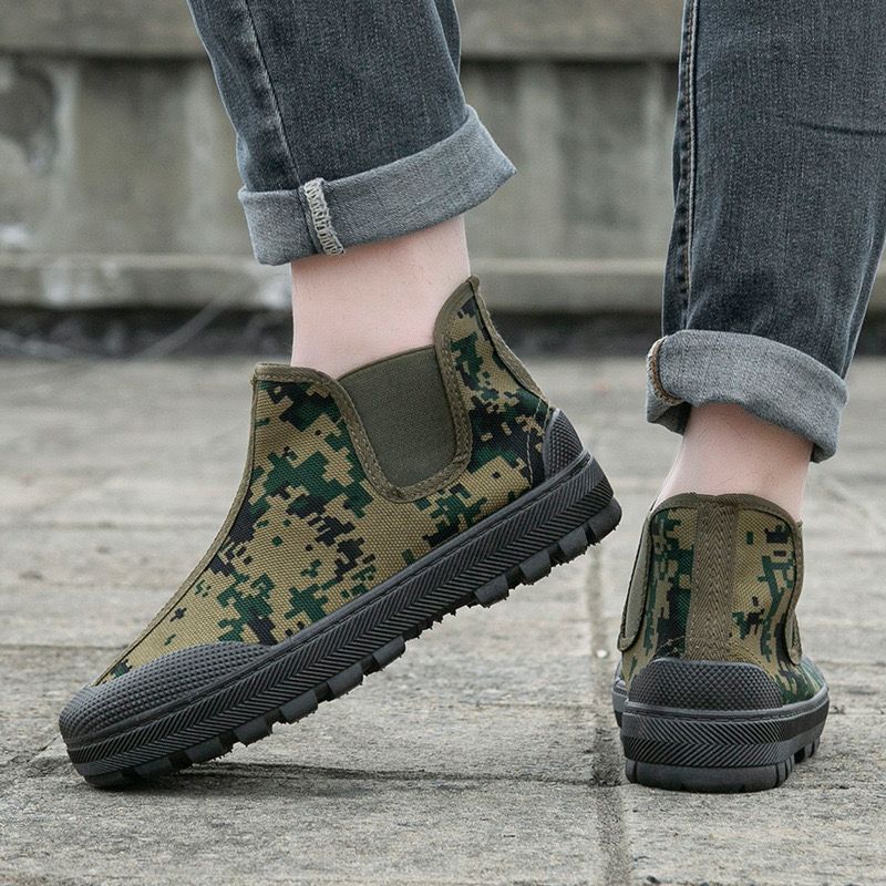 Damen Camouflage-Stiefeletten mit flexiblem Sohlenprofil Heidi Mode - Image 2