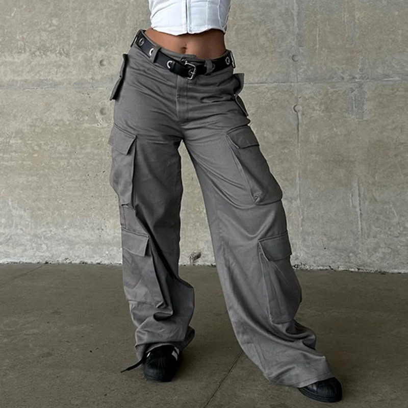 Damen Cargo-Hose mit breitem Schnitt und funktionalen Taschen Heidi-Mode - Image 5