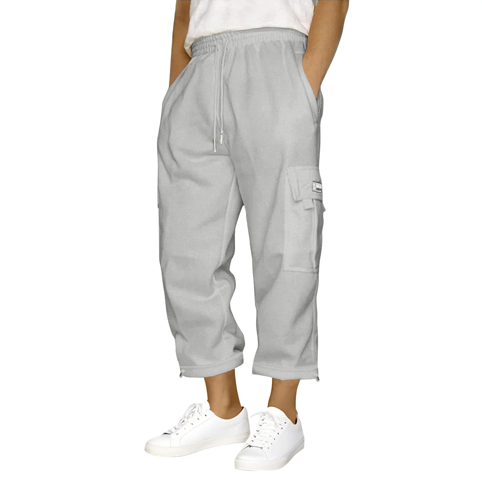 Damen Cargo-Hose mit elastischem Bund und praktischen Seitentaschen Heidi-Mode - Image 4