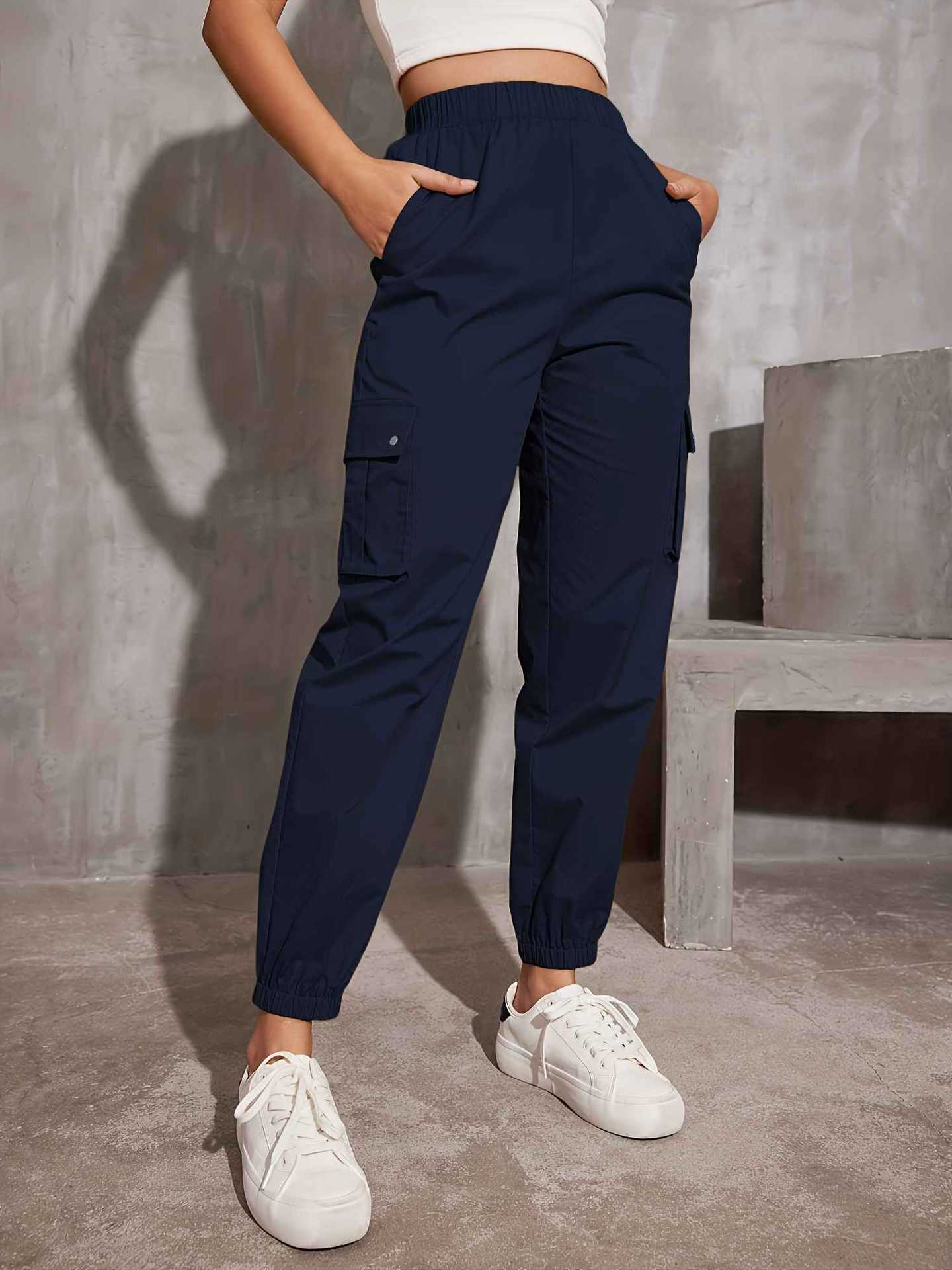 Damen Cargo-Hose mit Ergonomischem Schnitt und Praktischen Taschen Heidi-Mode - Image 10