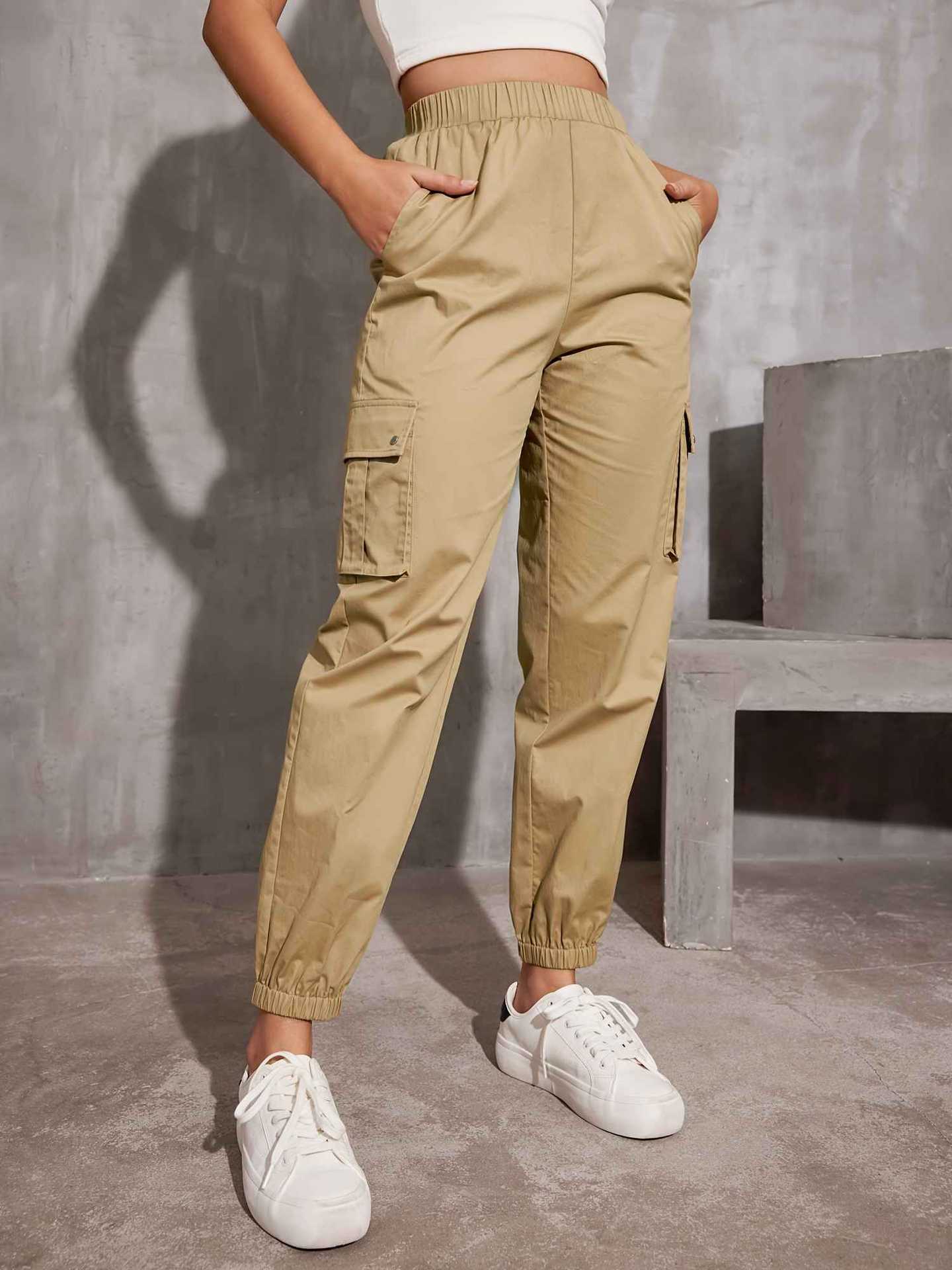 Damen Cargo-Hose mit Ergonomischem Schnitt und Praktischen Taschen Heidi-Mode - Image 11