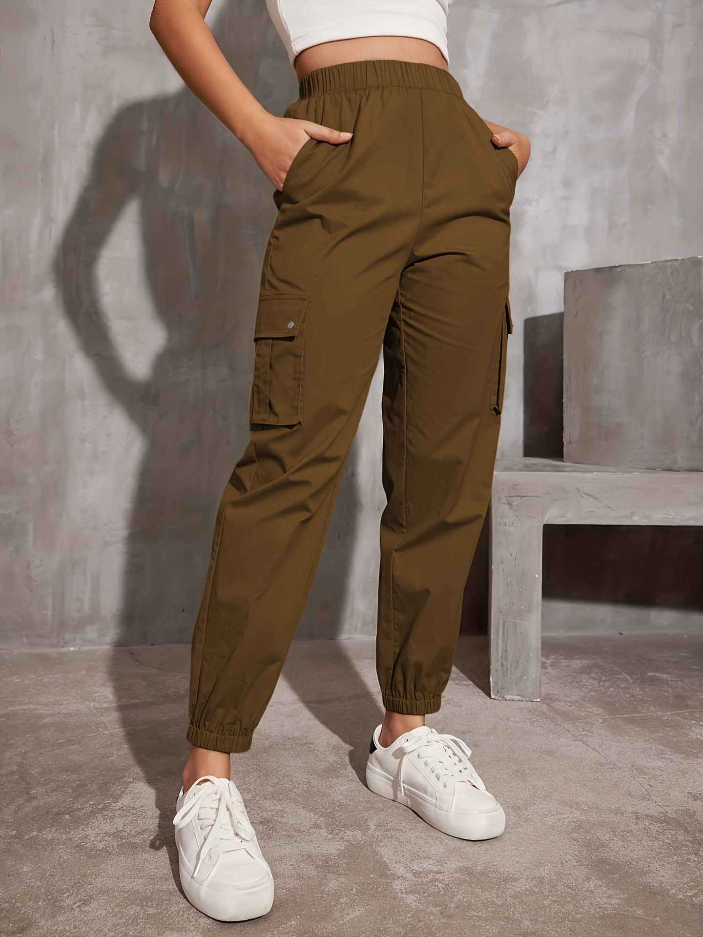 Damen Cargo-Hose mit Ergonomischem Schnitt und Praktischen Taschen Heidi-Mode - Image 8