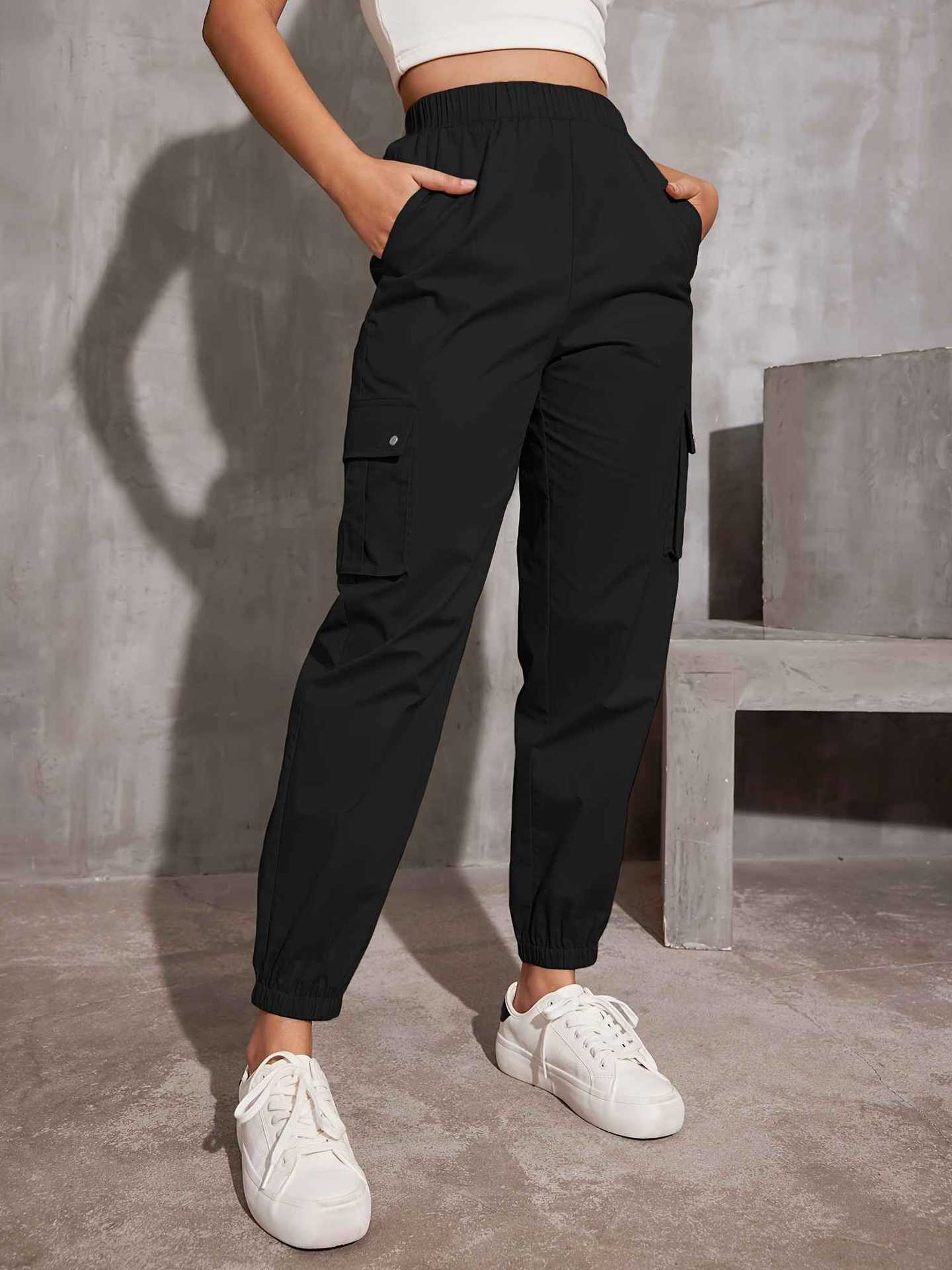 Damen Cargo-Hose mit Ergonomischem Schnitt und Praktischen Taschen Heidi-Mode - Image 9