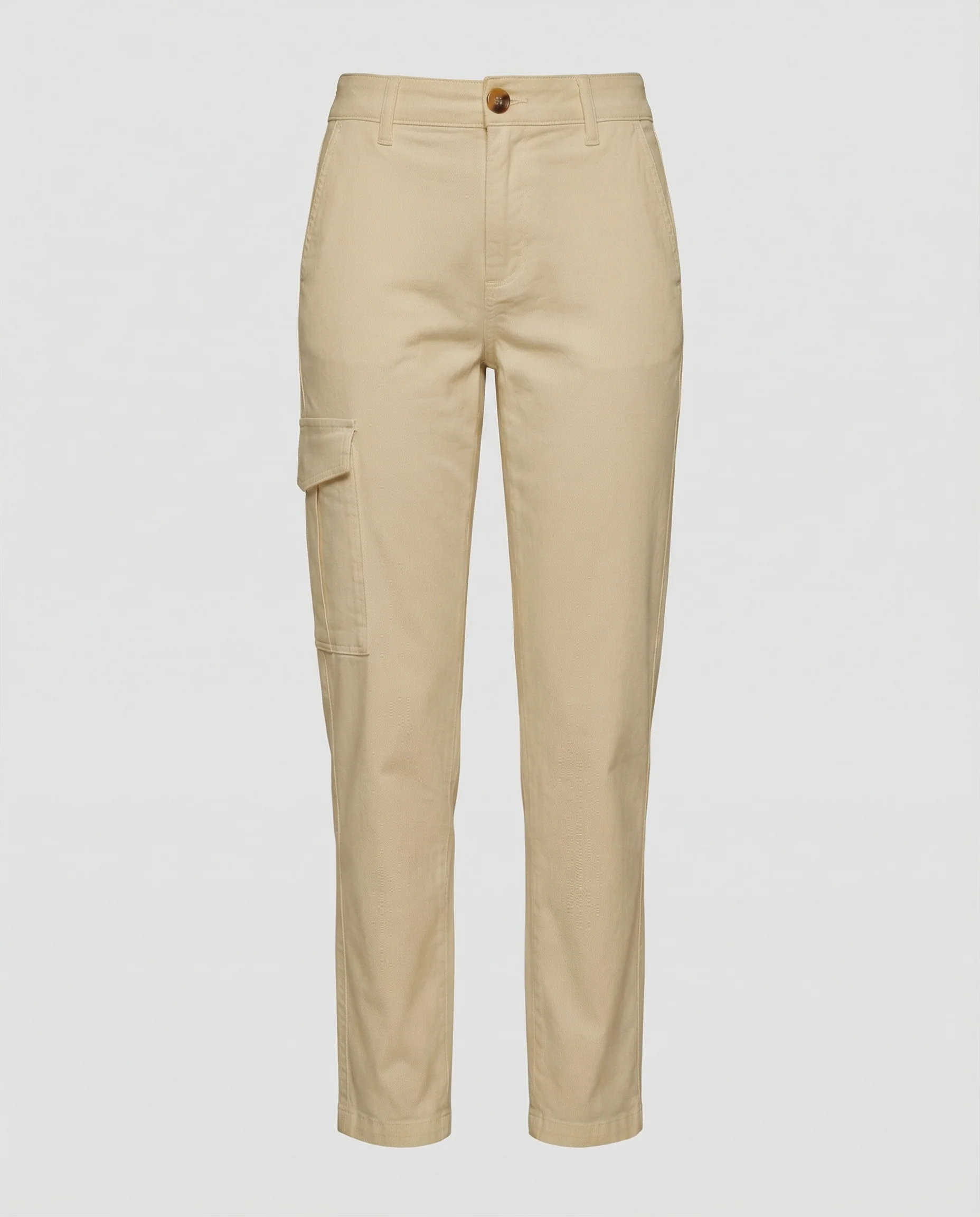 Cargohose Damen mit hohem Bund und Seitentaschen - Image 7
