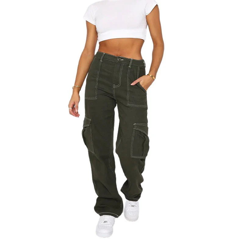 Damen Cargo-Hose mit weitem Bein Heidi-Mode - Image 5