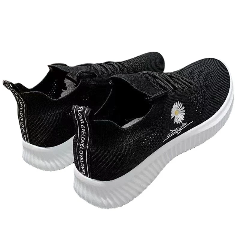 Damen Casual Sneakers mit floralem Motiv und bequemer Gummisohle Heidi Mode - Image 5
