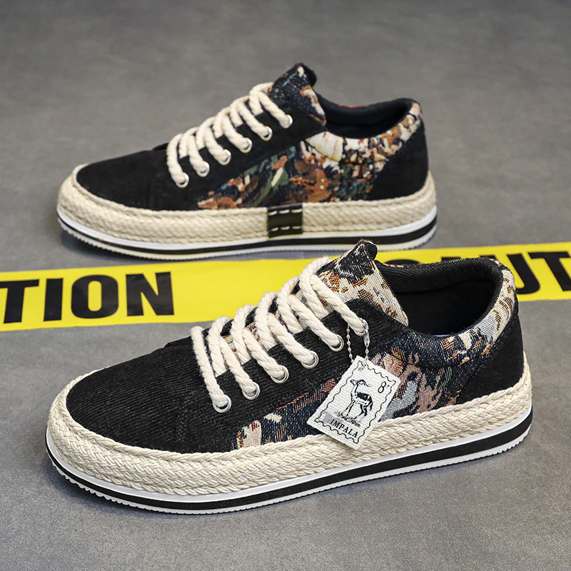 Damen Casual Sneakers mit hochwertigem Textil-Obermaterial und Frottee-Zierband Heidi Mode - Image 3