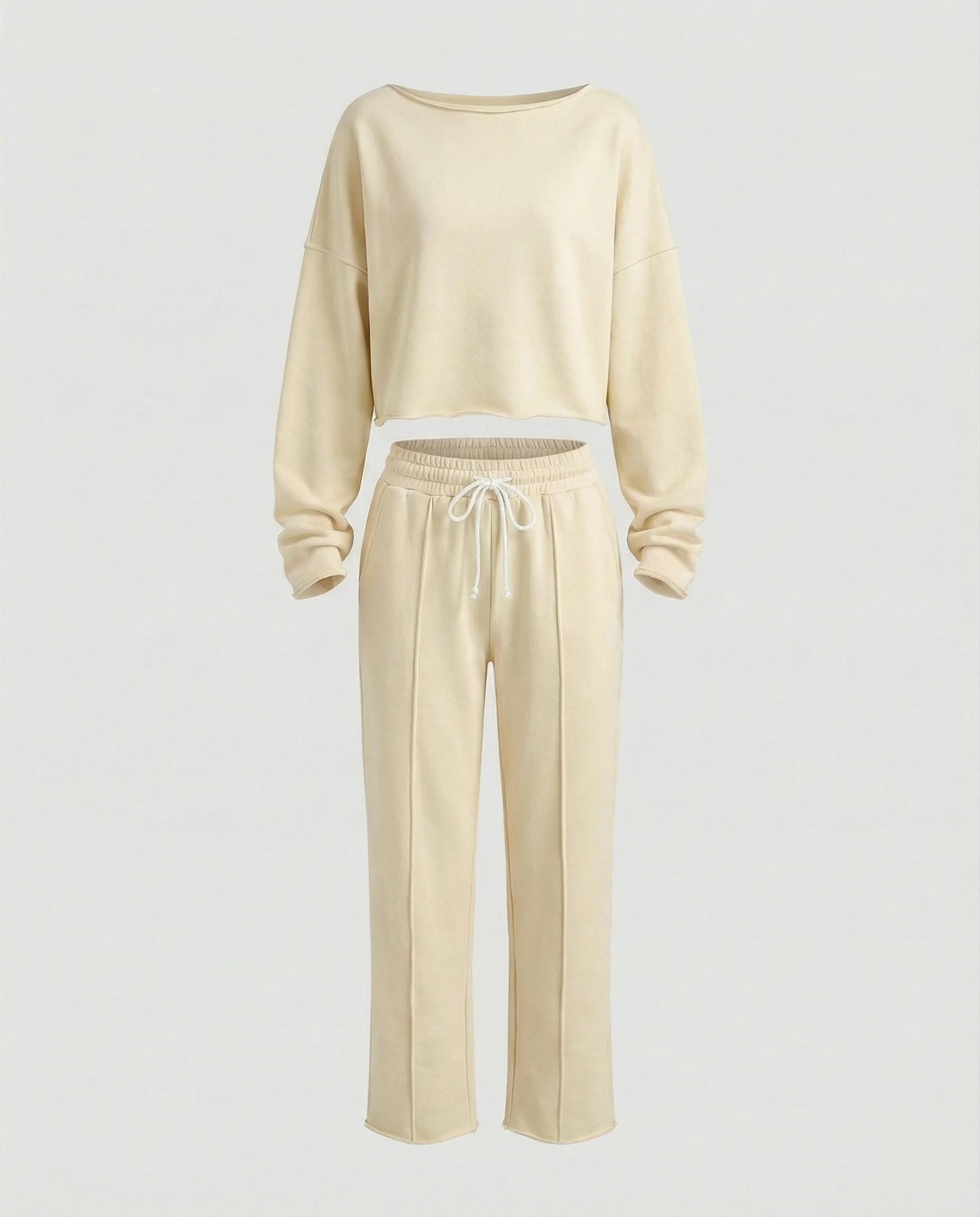 Damen Casual Sweatshirt und weit geschnittene Hose Set Heidi-Mode - Image 6