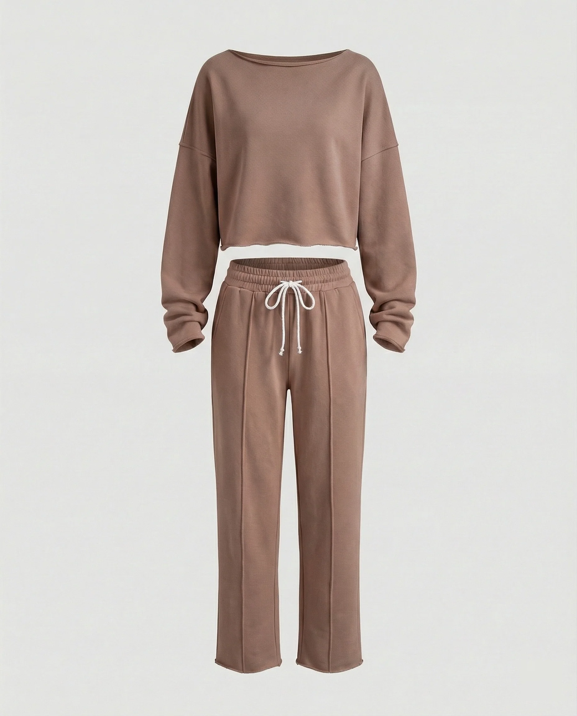 Damen Casual Sweatshirt und weit geschnittene Hose Set Heidi-Mode - Image 7