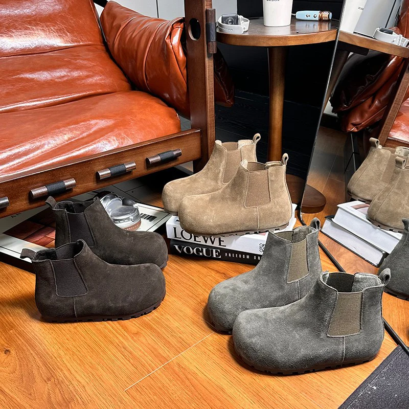 Damen Chelsea Boots mit komfortablem Gummizug und weichem Wildleder Heidi Mode - Image 2