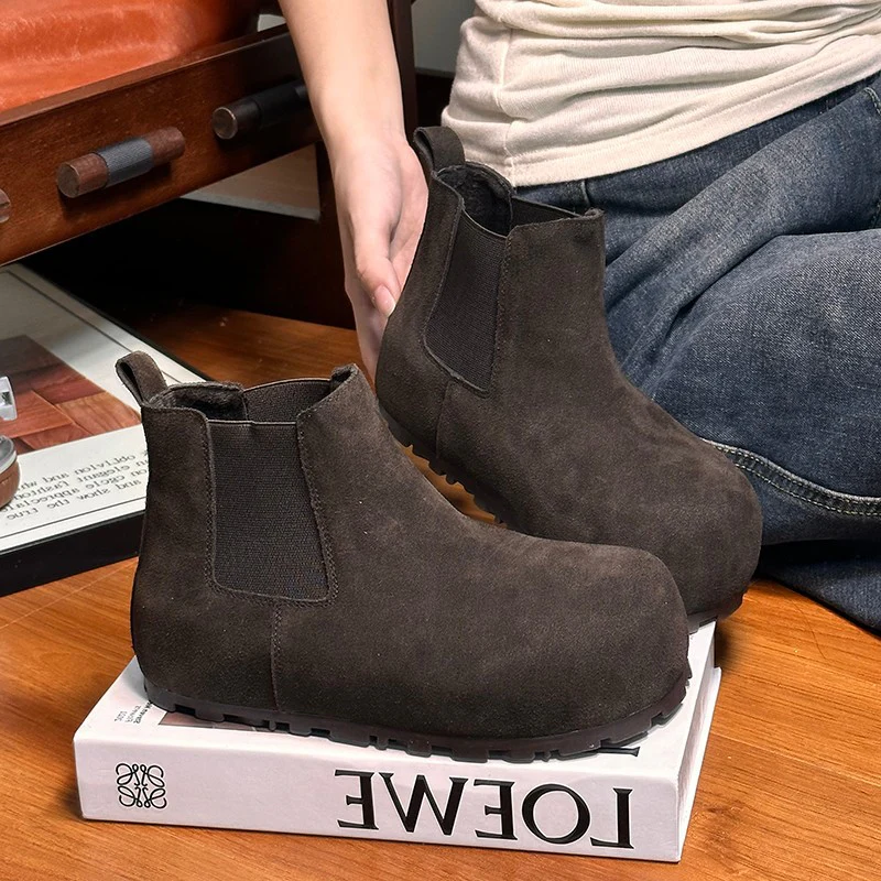 Damen Chelsea Boots mit komfortablem Gummizug und weichem Wildleder Heidi Mode - Image 8