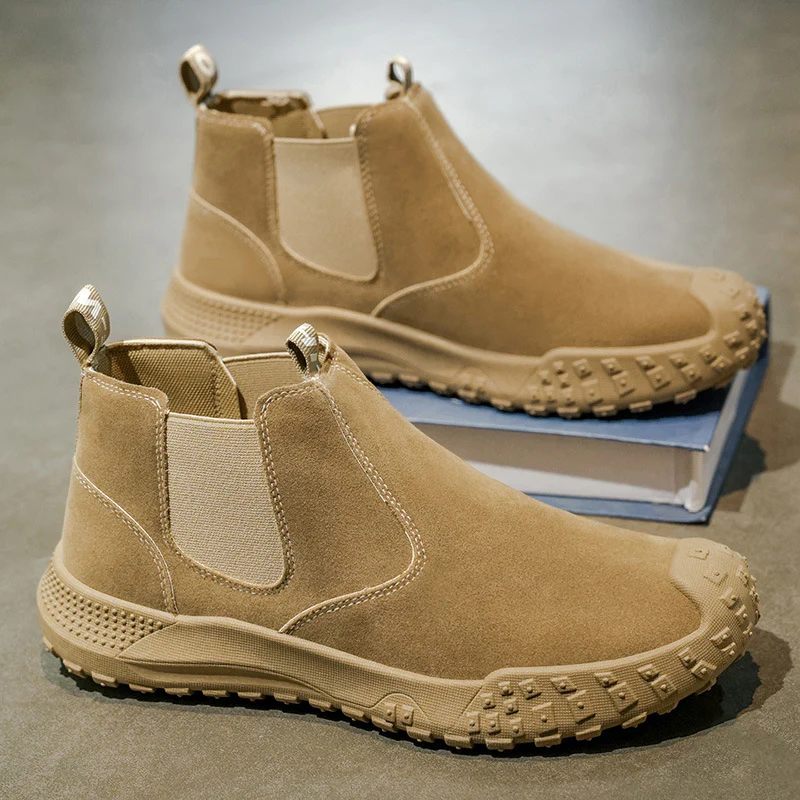 Damen Chelsea Stiefel aus hochwertigem Wildleder mit wasserdichter Sohle und rutschfestem Profil Heidi Mode - Image 4