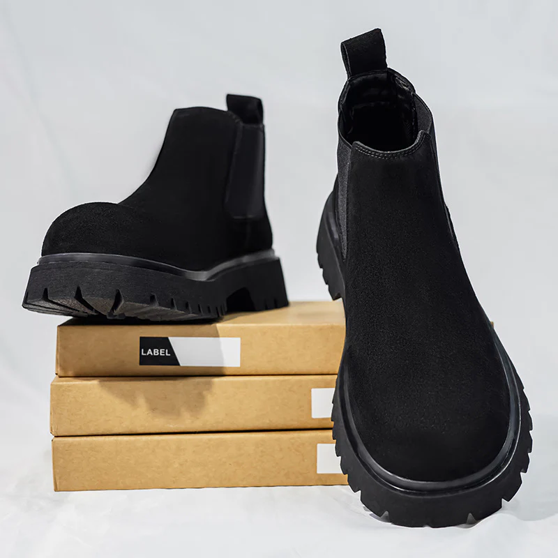 Damen Chelsea-Stiefel mit rutschfester Profilsohle und robustem Obermaterial Heidi Mode - Image 3